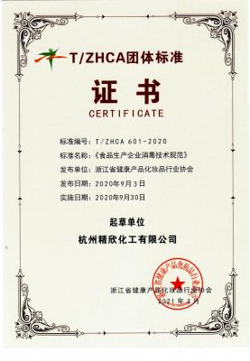 Group Standard Certificate (Company)